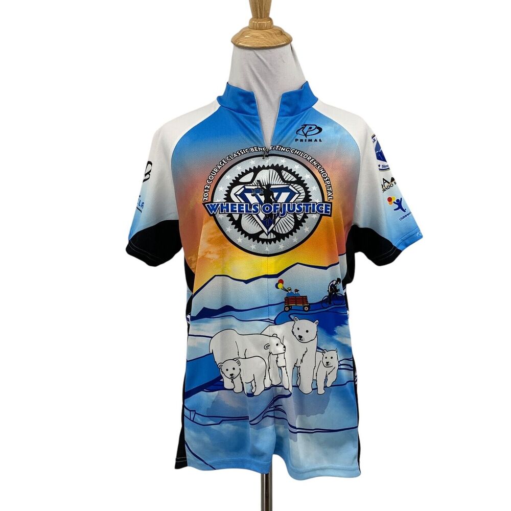 Primal Jersey Womens L Large 2012 Wheels Of Justice Courage Classic Charity Ride